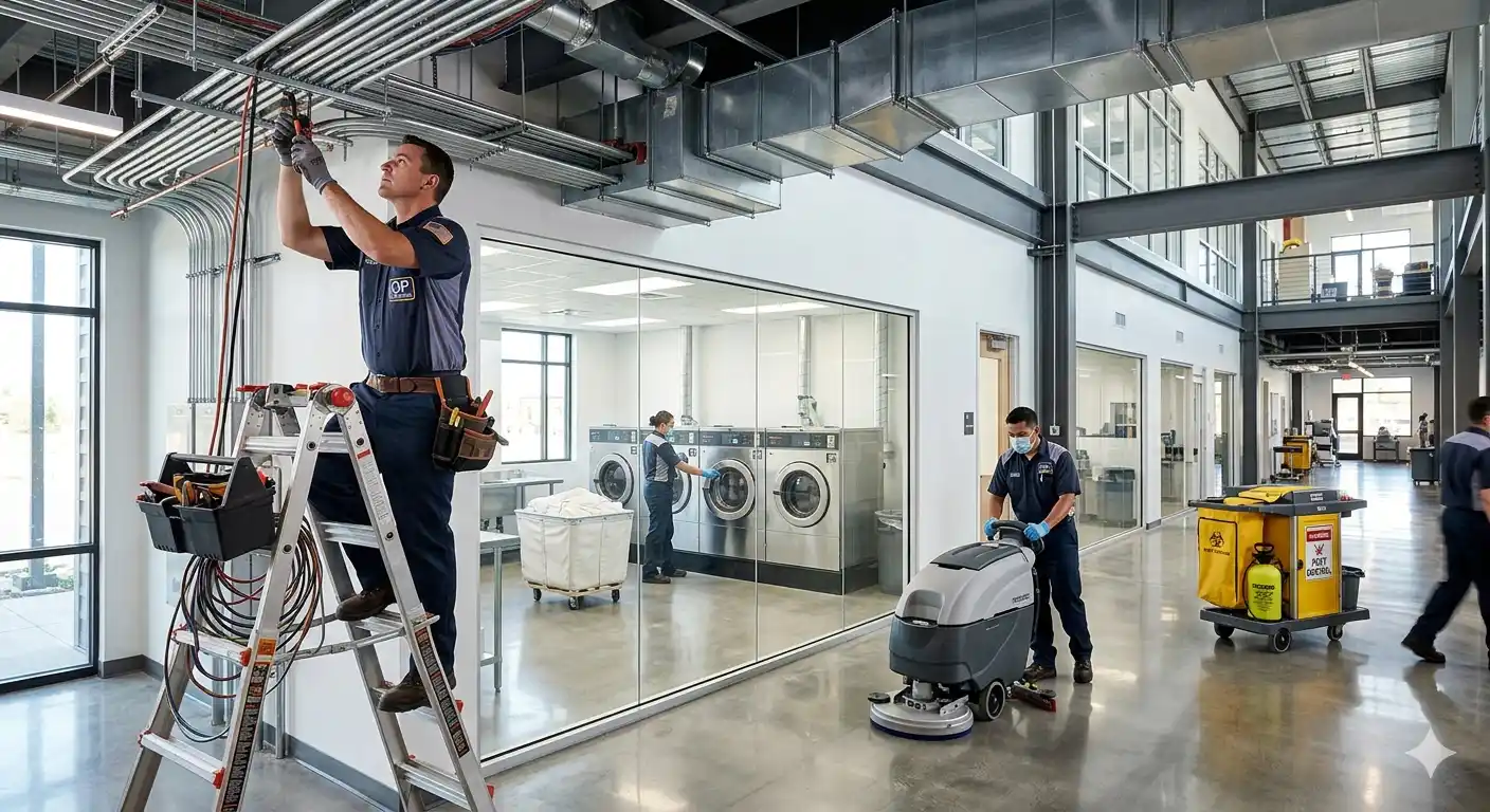 Maintenance technician at work